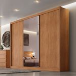 Guarda Roupa 3 Portas de Correr 100% MDF Diamond 241cm