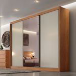 Guarda Roupa 3 Portas de Correr 100% MDF Diamond 241cm