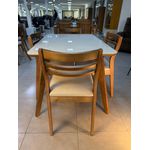Conjunto Mesa de Jantar Iraci Com 4 Cadeiras Fabricia 