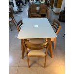 Conjunto Mesa de Jantar Iraci Com 4 Cadeiras Fabricia 
