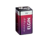 Bateria 9V Recarregável 250mah Elgin