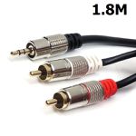 Cabo Auxiliar P2 Estéreo P/2RCA 1.8m Metal StarCable