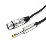 Cabo P10 P/Canon(XLR) Metal 2m Microfone StarCable