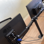 Suporte para 2 Monitores. Fixação em mesa. 13'' a 32'' AR-204 MXT