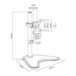 Suporte Articulado para Monitor de 13'' a 32'' SBRM710 Brasforma