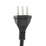 Cabo de energia AC Tripolar 3 pinos - 1,5m - Condlight - Produto Nacional!