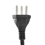 Cabo de energia AC Tripolar 3 pinos - 3m - Condlight - Produto Nacional!
