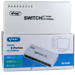 Switch 8 portas 10/100mbps KNUP KPE-08