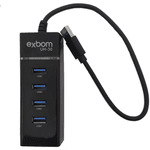 HUB USB 4 Portas 3.0 5Gbps - UH30 Exbom