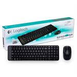 Teclado e Mouse sem fio LOGITECH MK220
