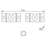 Suporte Fixo para TV - SBRU750 10''a 71'' Brasforma