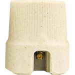 PORTA LAMPADA E-27 BASE LARGA PORCELANA