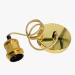 Pendente Metal E-27 Dourado