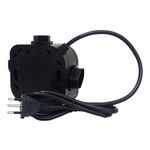 FILTRO TORRE 4 TOMADAS CABO ELETRICO COM USB PRETO Qualitronix