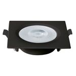 Spot Led de Embutir Quadrado 6w - Preto