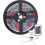 Fita LED 3528 IP65 12V 60 LEDs/m 24W 5 Metros RGB com Controle