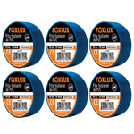 Kit 6 Fitas Isolantes Azul Fox Lux - 10M
