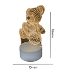 Luminária 3D Urso 4W 3000/4000/6000K