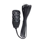 EXTENSAO 2 X 0.75MM 10A 3M PRETA