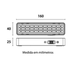 LUMINARIA DE EMERGENCIA 30 LEDS