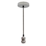 Pendente Metal E-27 Prata