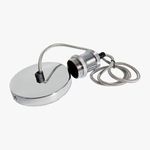 Pendente Metal E-27 Prata