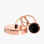 Pendente Metal E-27 Dourado Rose