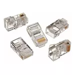 KIT 100 CONECTORES MACHO RJ45 CAT5.E 