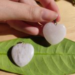 Pingente Quartzo Rosa Coração - Amor Próprio e Equilíbrio Emocional