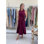 Vestido Cinto - Marsala