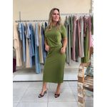 Vestido Cinto - Verde