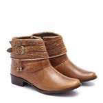 Bota Country Feminina Alice Fossil Marrom Mostarda