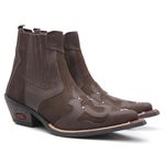 Bota Country Couro Masculino Lueders Marrom