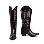 Bota Country Feminina Frisco Preta Elite Country