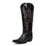 Bota Country Feminina Frisco Preta Elite Country