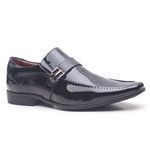 Sapato Social em Couro Verniz Preto -0263PU