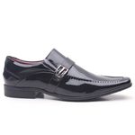 Sapato Social em Couro Verniz Preto -0263PU