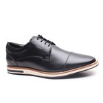 Kit 2 pares Sapatênis em Couro Preto e Café ELT - 31016PT - 31046CF