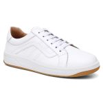Tênis feminino em couro legítimo branco 49008CA-2771