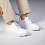 Tênis Casual Modern em Couro Legítimo Branco 53033