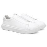 Tênis Casual Urban em Couro Legítimo Branco 53003