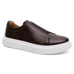 Tênis Casual Urban em Couro Legítimo Café 53003