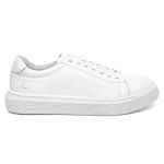 Tênis Casual Edgy em Couro Legítimo Branco 53013