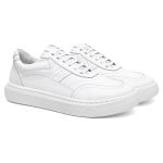 Tênis Casual Modern em Couro Legítimo Branco 53033