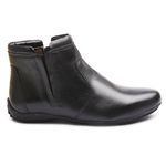 Bota Coturno Feminino Cano Curto Com Elástico Lateral Elt - 44003 Preto 