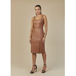 Vestido de Couro Feminino Caramelo Maitê 