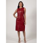 Vestido de Couro Feminino Rubi Vitória 