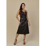 Vestido de Pelica Feminino Preto Alice 