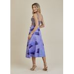 Saia De Couro Pelica Patchwork Feminina Bicolor Celeste