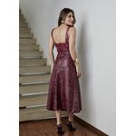 Saia De Couro Pelica Patchwork Feminina Bordô